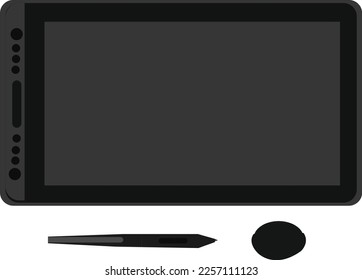 Tablet de dibujo gráfico con monitor de gráficos con pantalla completa con batería -2023  