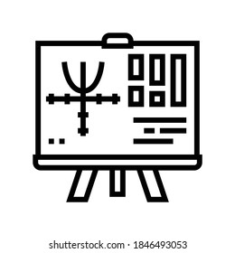 vector de icono de línea geek de gráficos. signo geek de gráficos. símbolo de contorno aislado ilustración negra