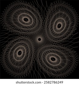 Graphics from geometric shapes. Cubism and Suprematism in art. Vector illustration.