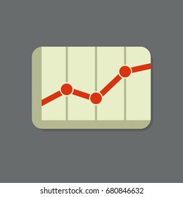 graphics icon business flat vector illustration presentation wages rising profits revenue growth earnings economic growth analysis currency exchange rate stock exchange money icon