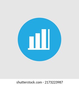 Graphics Icons in trendy flat style isolated on gray background. Bar symbol graphic for your website design, logo, app
