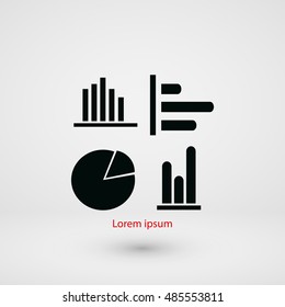 Graphics icons vector, flat design best vector icon