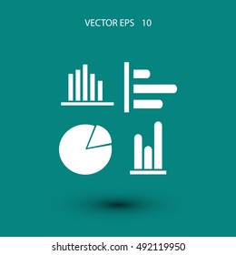 Graphics icons vector, flat design best vector icon