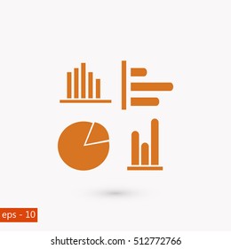 Graphics icons vector, flat design best vector icon