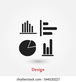 Graphics icons vector, flat design best vector icon
