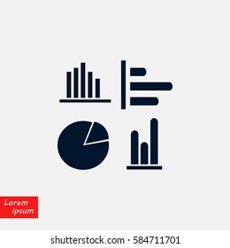 Graphics icons vector, flat design best vector icon
