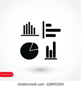 Graphics icons vector, flat design best vector icon