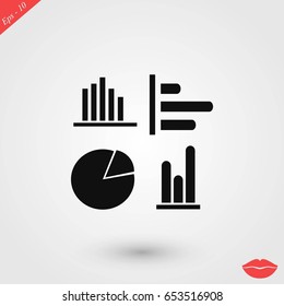 Graphics icons vector, flat design best vector icon
