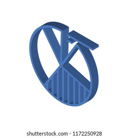 Graphics isometric left top view 3D icon