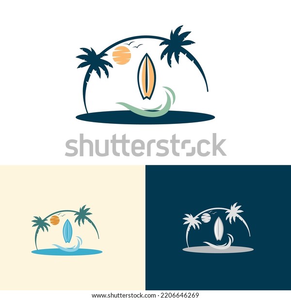 graphics, logos, labels and emblems.
Surfing logo and emblems for Surf Club or shop Logo
Design