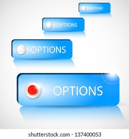graphics options banner with three options for choice