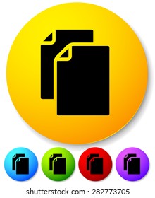 Graphics with pair of dog earred pages vector illustration