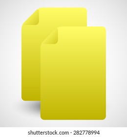 Graphics with pair of dog earred pages vector illustration
