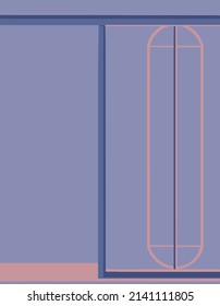 Graphics in a purple pink