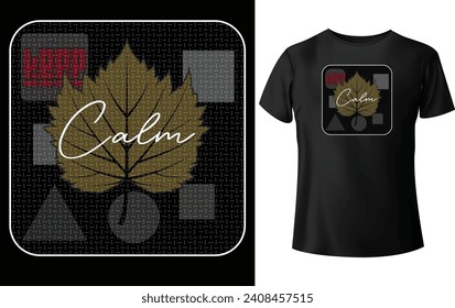 Graphics t shirt design keep calm 