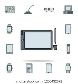 Graphics tablet icon. Devices icons universal set for web and mobile