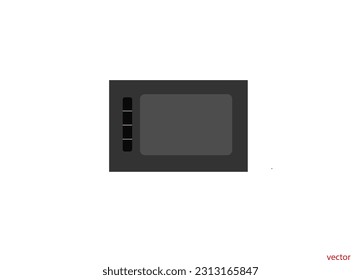 Graphics Tablet  vector icon and logo , Graphics Drawing Tablets, Touch Strip Pen Pressure Sketch Tablet with Battery-Free Stylus illustration, creative design icon