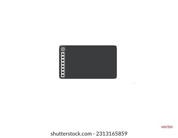 Graphics Tablet  vector icon and logo , Graphics Drawing Tablets, Touch Strip Pen Pressure Sketch Tablet with Battery-Free Stylus illustration, creative design icon