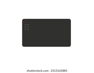 Graphics Tablet  vector icon and logo , Graphics Drawing Tablets, Touch Strip Pen Pressure Sketch Tablet with Battery-Free Stylus illustration, creative design icon