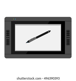 Graphics tablet vector illustration