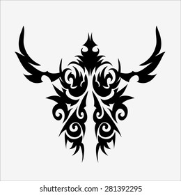 Graphics Tattoo design isolates On white.