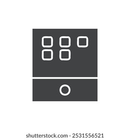 graphics teblet icon flat and simple set design