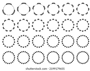 Los gráficos son varios anillos de engranajes.