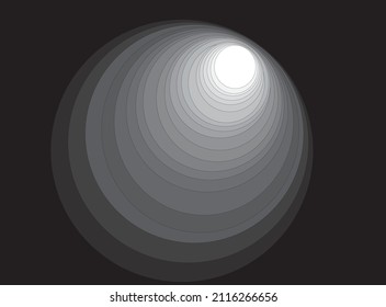 The graphics were created as a result of the transformation of the circle. Through the use of tonal transitions, the effect of depth was obtained.
