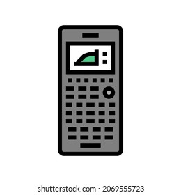 graphing calculator color icon vector. graphing calculator sign. isolated symbol illustration
