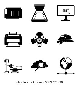 Graphomaniac icons set. Simple set of 9 graphomaniac vector icons for web isolated on white background