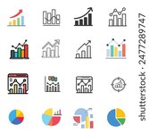 Graphs and Charts icon Design
