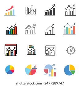 Graphs and Charts icon Design