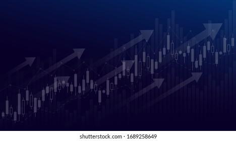 Graphs and charts templates. With up trend. Big set business infographics. Statistic and data, information, economy. Financial chart. Vector illustration.