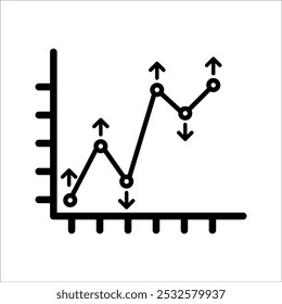 Graphs and charts web line icon. data elements, bars and pies, diagrams for business infographics. statistical and analytical data visualization. vector illustration
