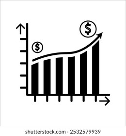 Icono de línea de Web de gráficos y gráficos. Elementos de datos, barras y pasteles, diagramas para infografías de negocios. visualización de datos estadísticos y analíticos. Ilustración vectorial