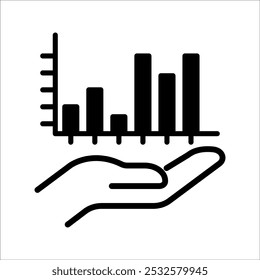 Graphs and charts web line icon. data elements, bars and pies, diagrams for business infographics. statistical and analytical data visualization. vector illustration