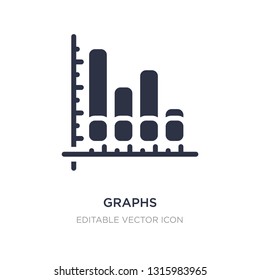 graphs icon on white background. Simple element illustration from Business concept. graphs icon symbol design.