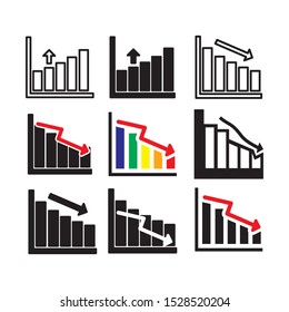 graphs icon vector design template