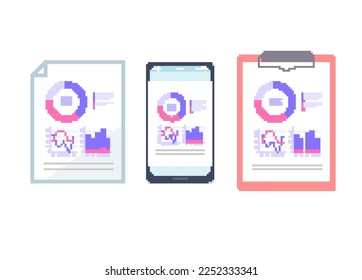 Graphs. Vector illustration that is easy to edit.