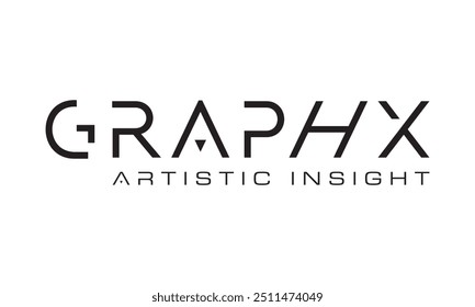 Graphx Artistic Insight logo with white background. 