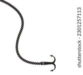 grappling hook icon vector illustration logo design