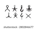 Grappling Hooks Silhouette Collection Set