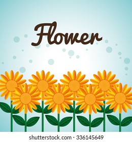 Grarden concept about flowers design, vector illustration 10 eps graphic.