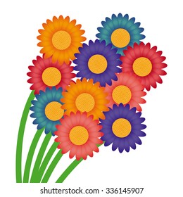 Grarden concept about flowers design, vector illustration 10 eps graphic.