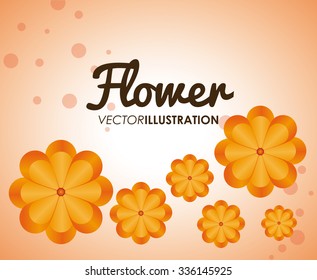 Grarden concept about flowers design, vector illustration 10 eps graphic.