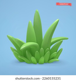 Grass 3d vector cartoon icon - Shutterstock ID 2260155231