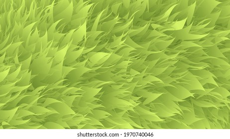 Grass abstract eco background, green fluffy, furry texture for brochures, web design, vector illustration