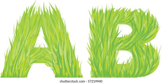grass alphabet