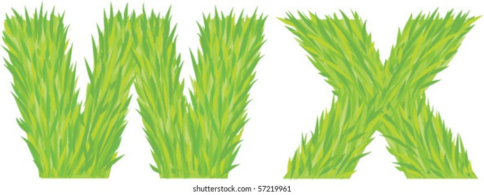 grass alphabet