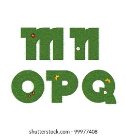 Grass alphabet